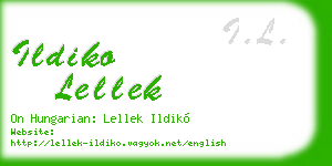 ildiko lellek business card